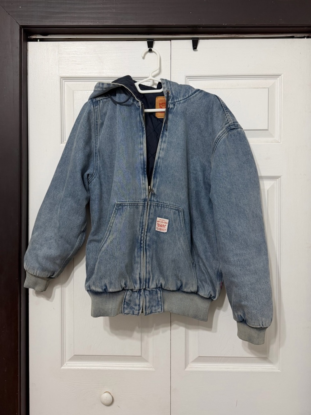 Levi's Light Blue Hooded Denim Jacket